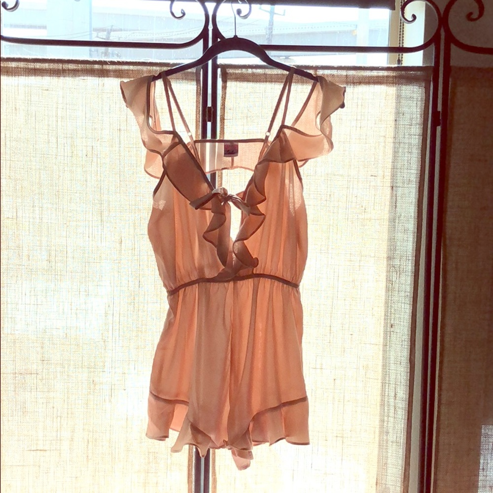 Satin Ruffle Romper